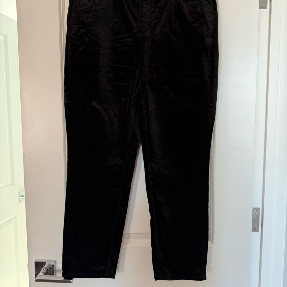 Loft Black Velvet Pants - Size 16